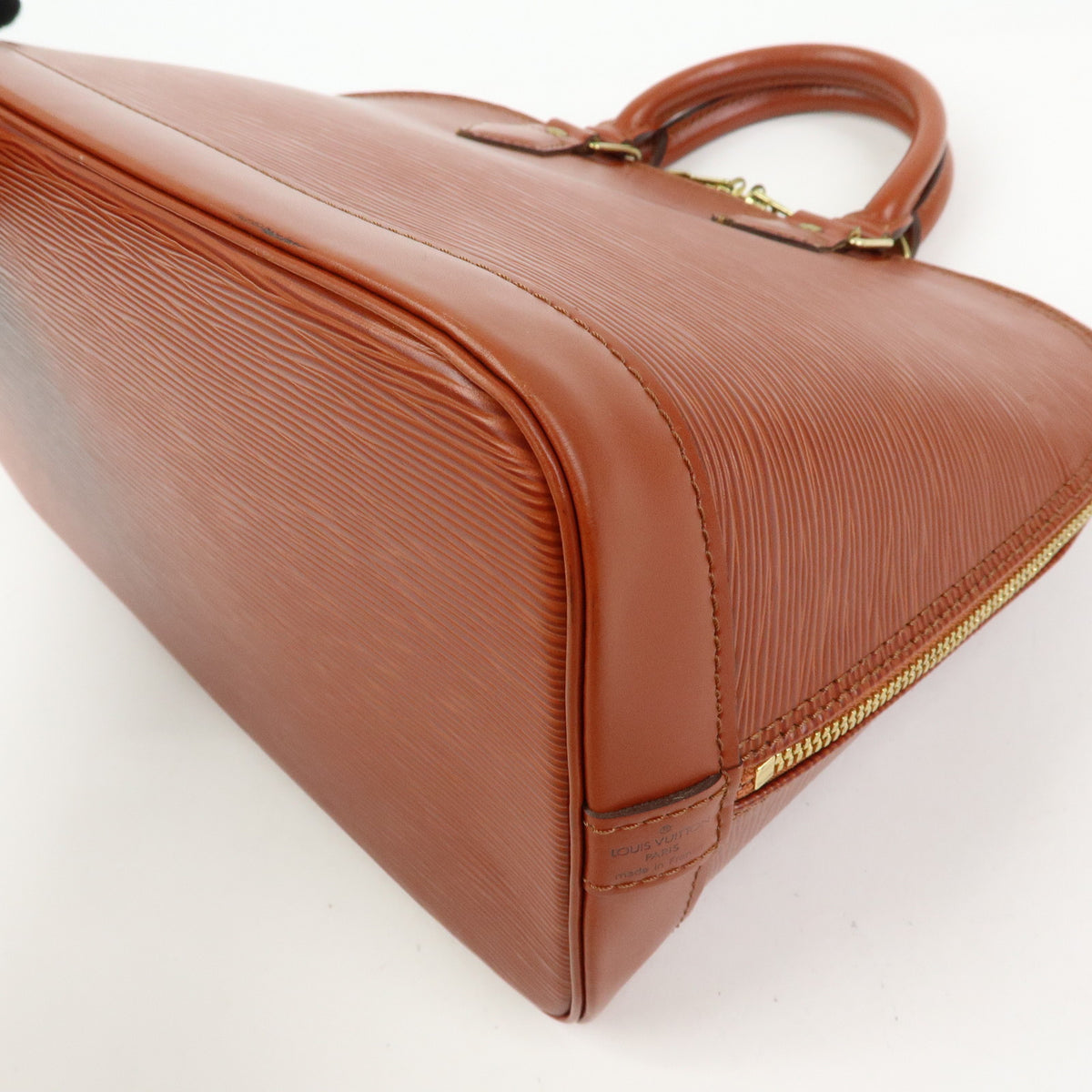 Louis Vuitton Epi Alma PM Hand Bag Kenya Brown M52143