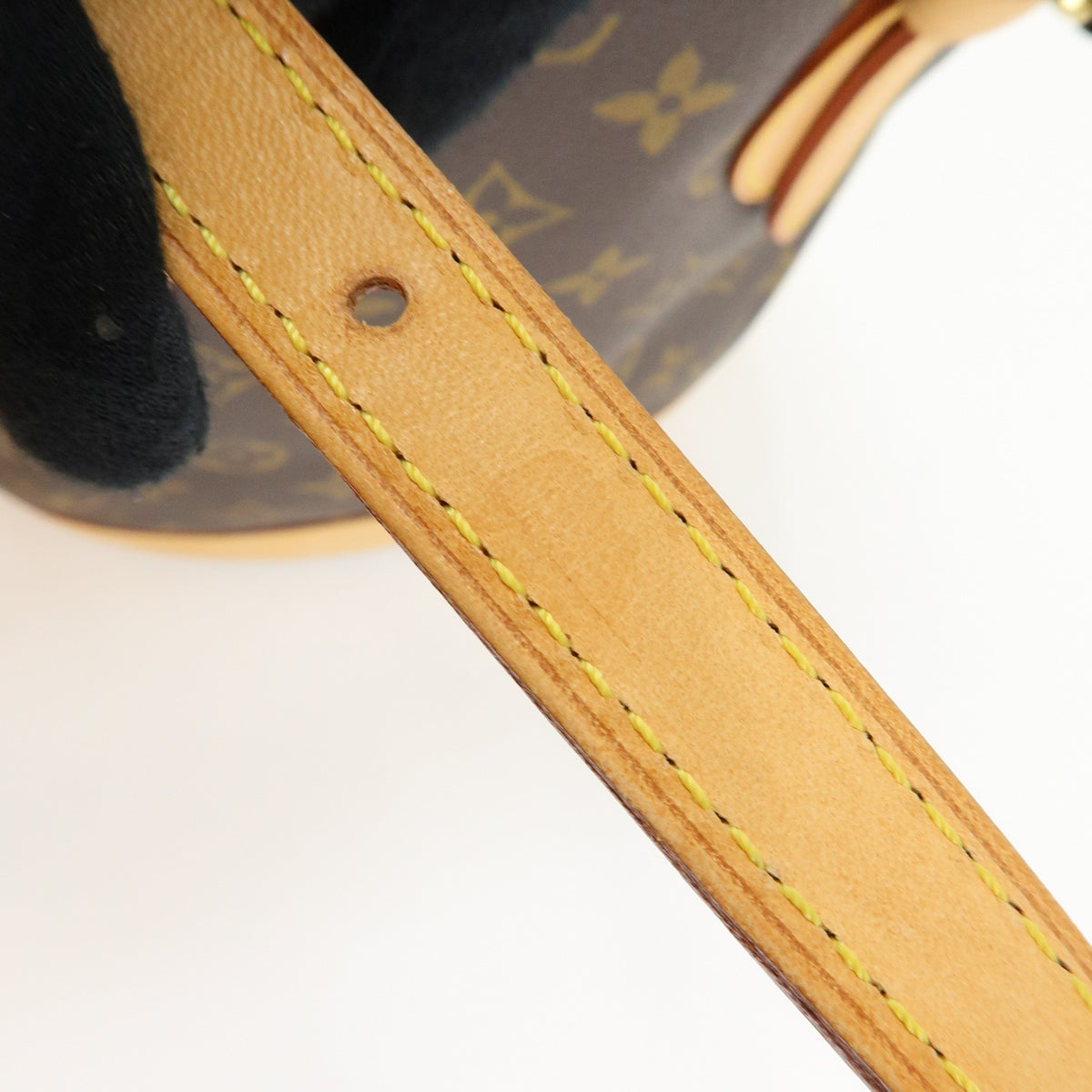 Louis Vuitton Monogram Bucket PM Canvas Hand Bag Brown M42238