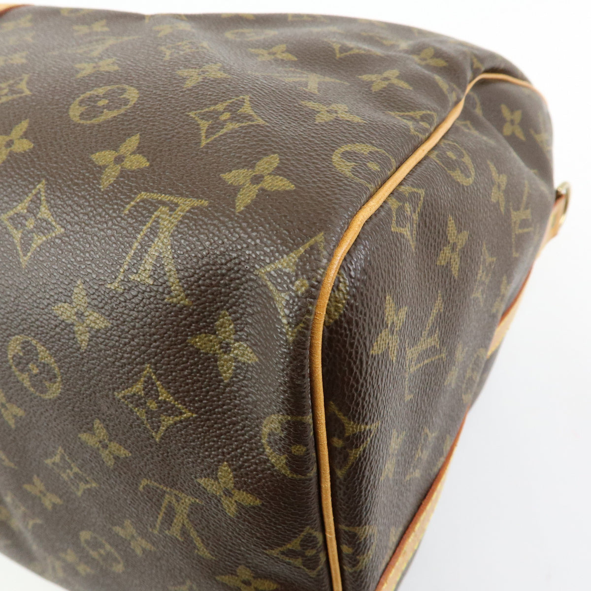 Louis Vuitton Monogram Keep All Bandouliere 55 Boston Bag Brown M41414