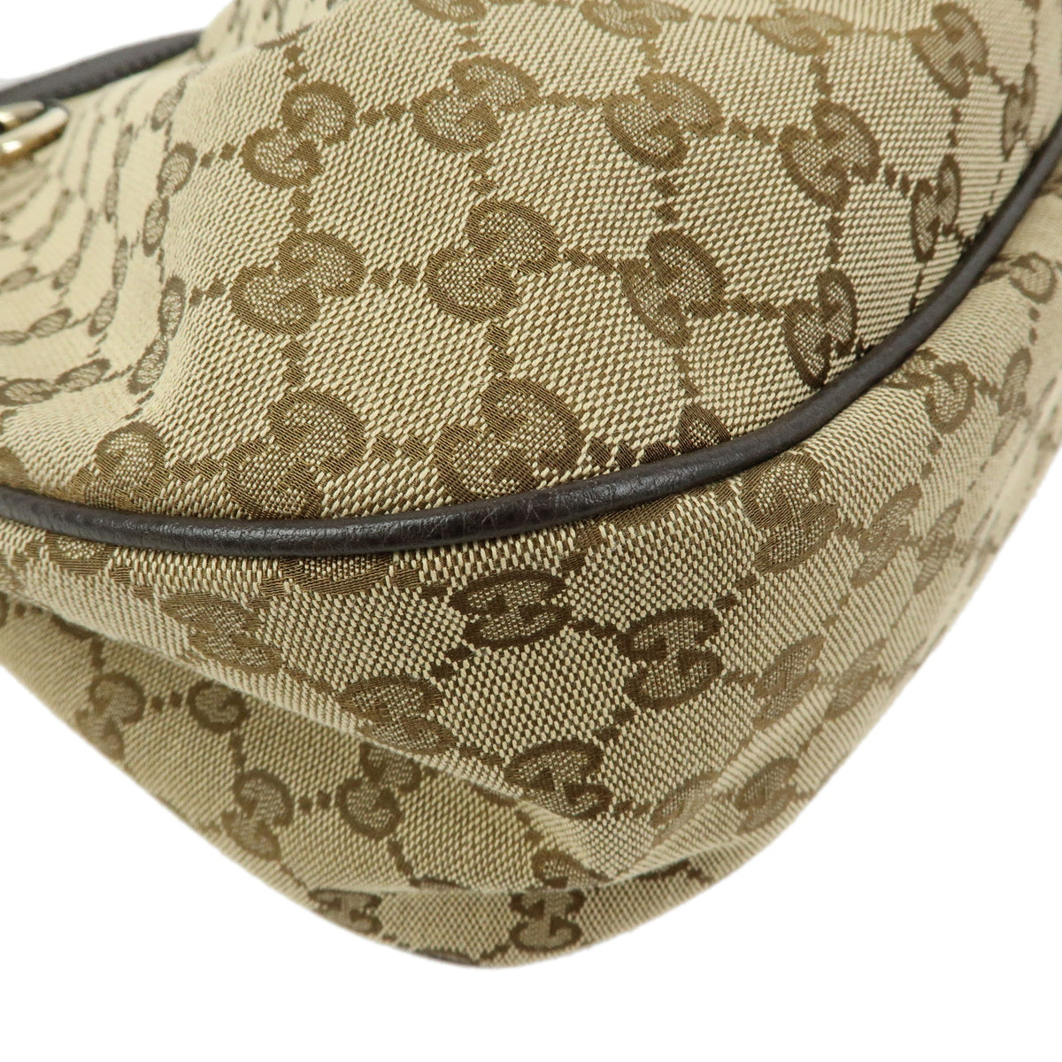 GUCCI Sukey GG Canvas Leather Shoulder Bag Hand Bag Beige Brown 364843