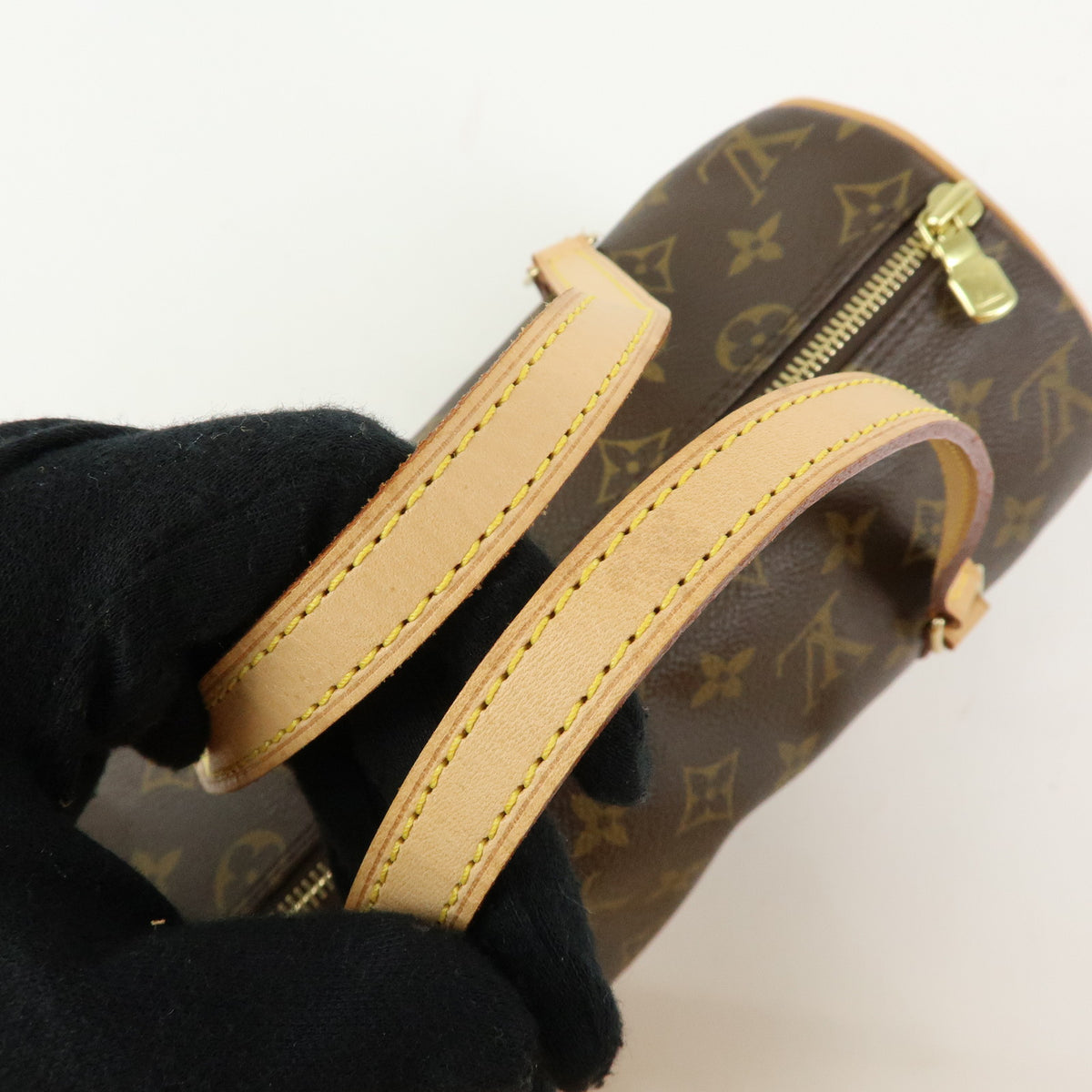 Louis Vuitton Monogram Papillon 26 Hand Bag Brown M51386