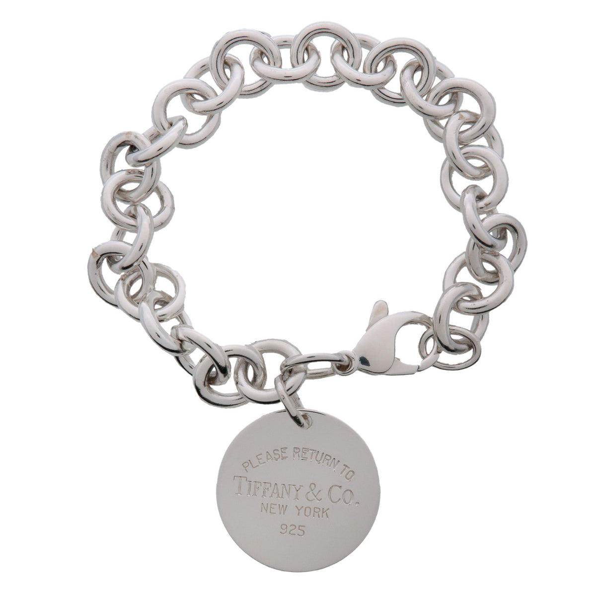 Tiffany & Co Return to Tiffany Round Tag Bracelet SV925 Silver