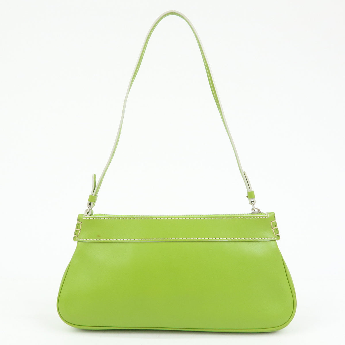 TOD'S Leather Shoulder Bag Hand Bag Light Green