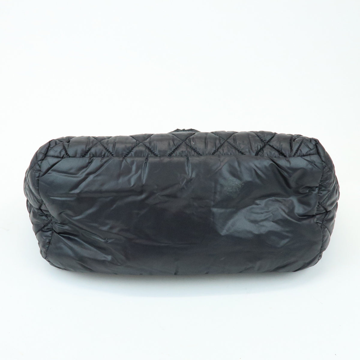 CHANEL COCO Cocoon PM Nylon Leather Small Tote Hand Bag Black A48610