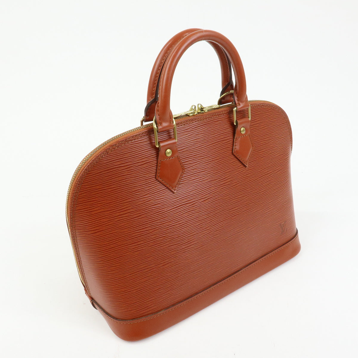 Louis Vuitton Epi Alma PM Hand Bag Kenya Brown M52143