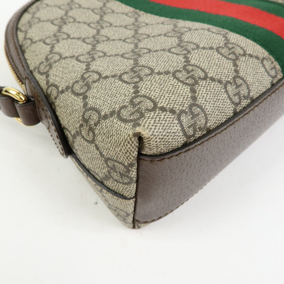 GUCCI Ophidia Sherry Double G GG Supreme Leather Shoulder Bag 499621