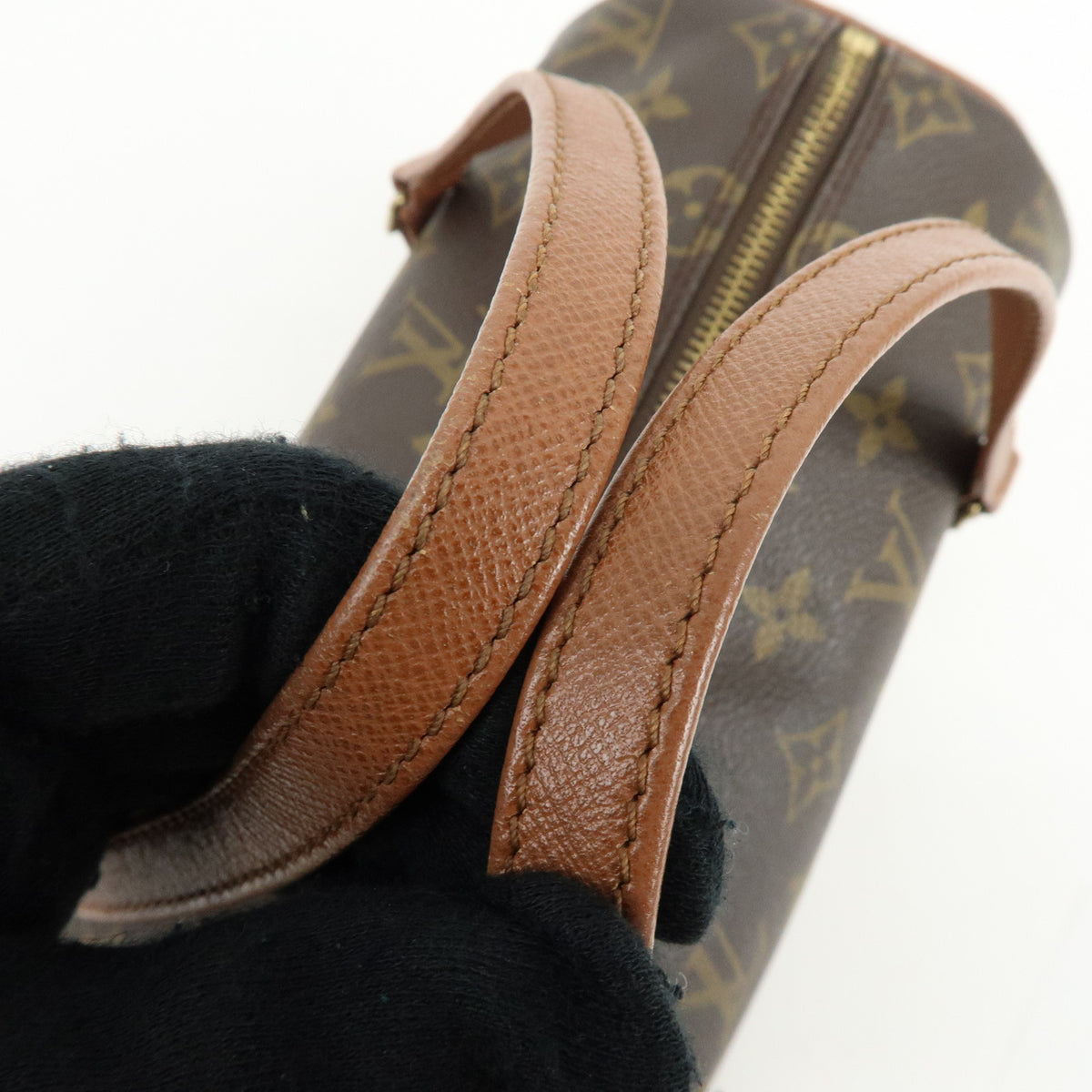 Louis Vuitton Monogram Papillon 26 Hand Bag Brown M51366