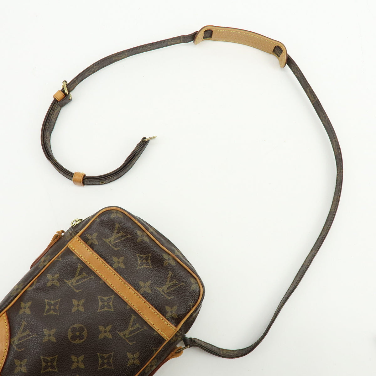 Louis Vuitton Monogram Danube Shoulder Bag Crossbody Bag Brown M45266