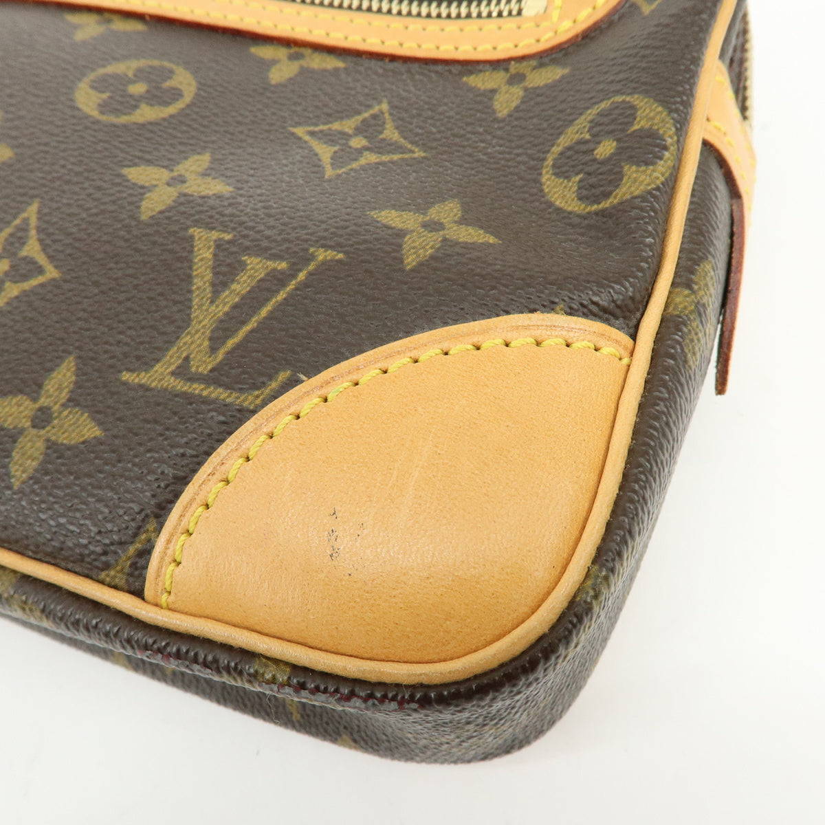 Louis Vuitton Monogram Marly Dragonne GM Clutch Bag Brown M51825