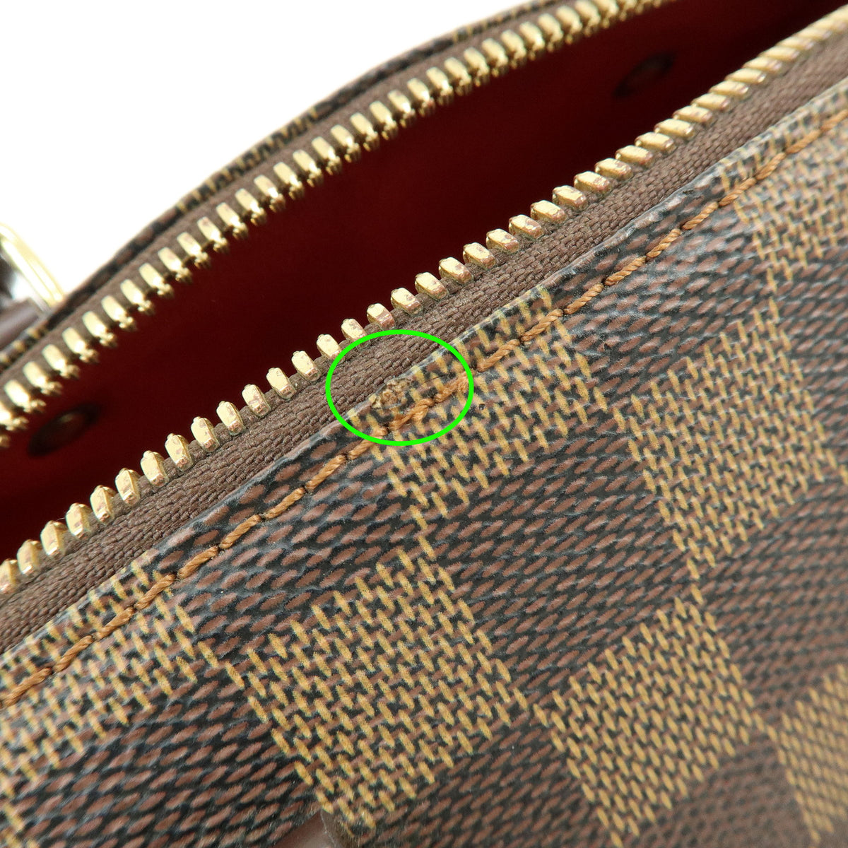 Louis Vuitton Damier Ebene Rivera Mini Hand Bag Brown N41436