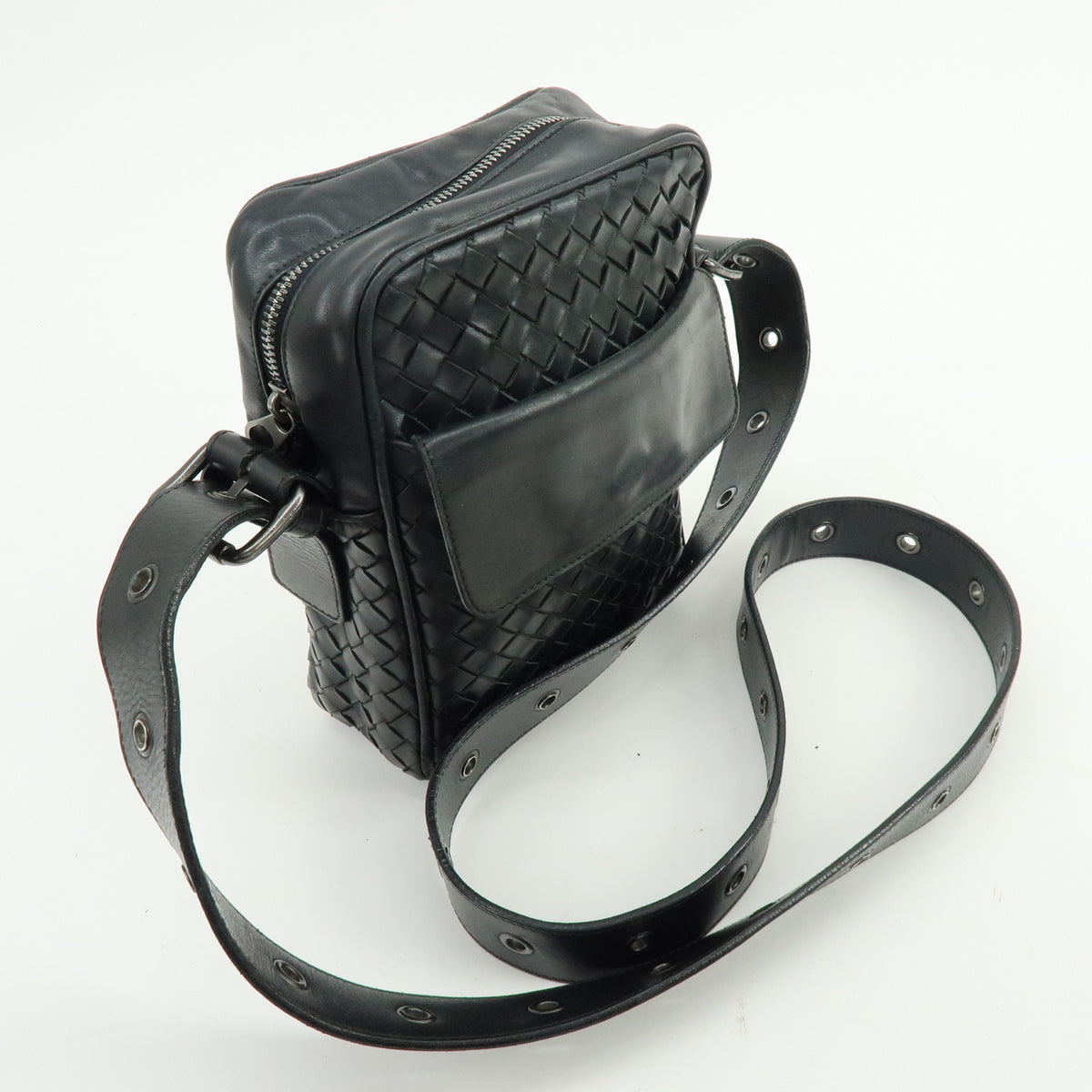 BOTTEGA VENETA Intrecciato Leather Shoulder Bag Crossbody Bag 163313