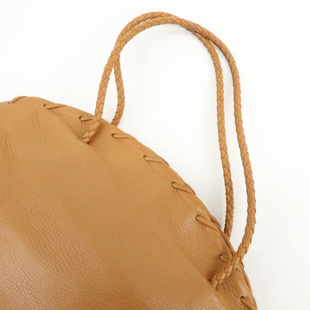 BOTTEGA VENETA Intrecciato Leather Shoulder Bag Hand Bag Brown