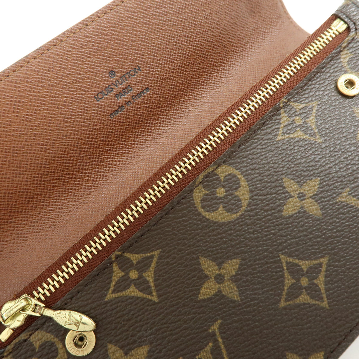 Louis Vuitton Monogram Portefeuille Accordion Long Wallet Brown M58008