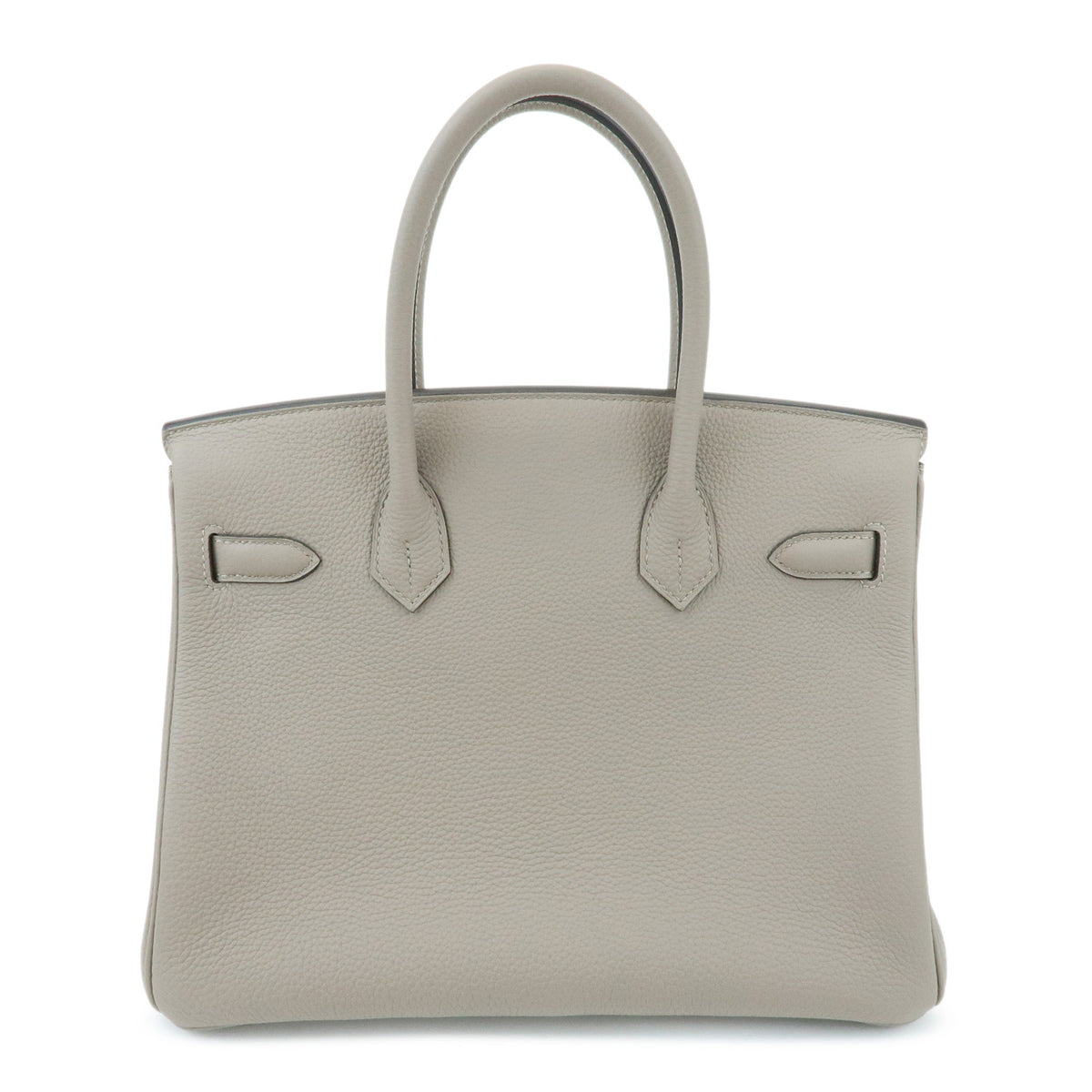 HERMES Birkin 30 Togo Leather Hand Bag A Stamped Gris Asphalte