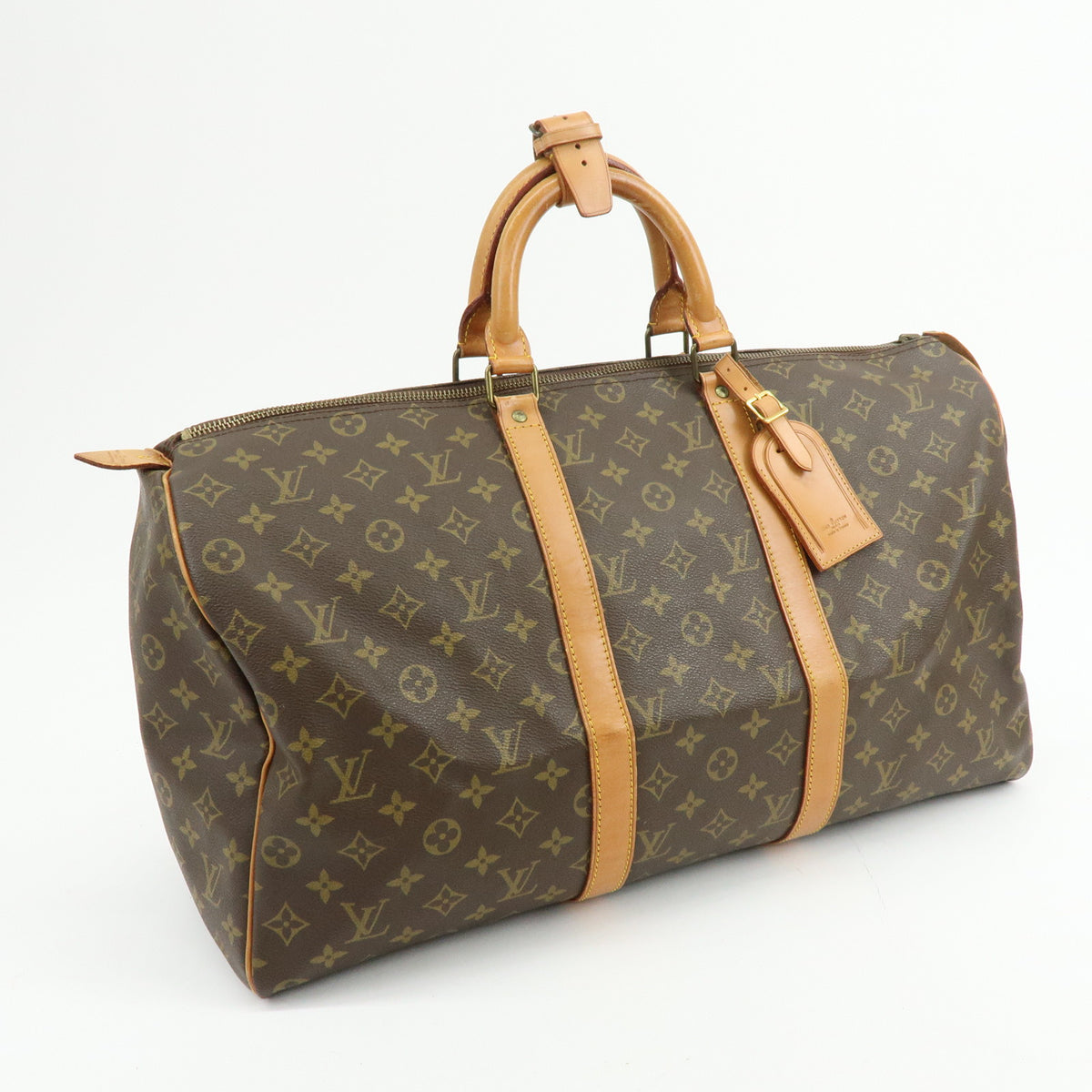 Louis Vuitton Monogram Keep All 50 Boston Bag Brown M41426