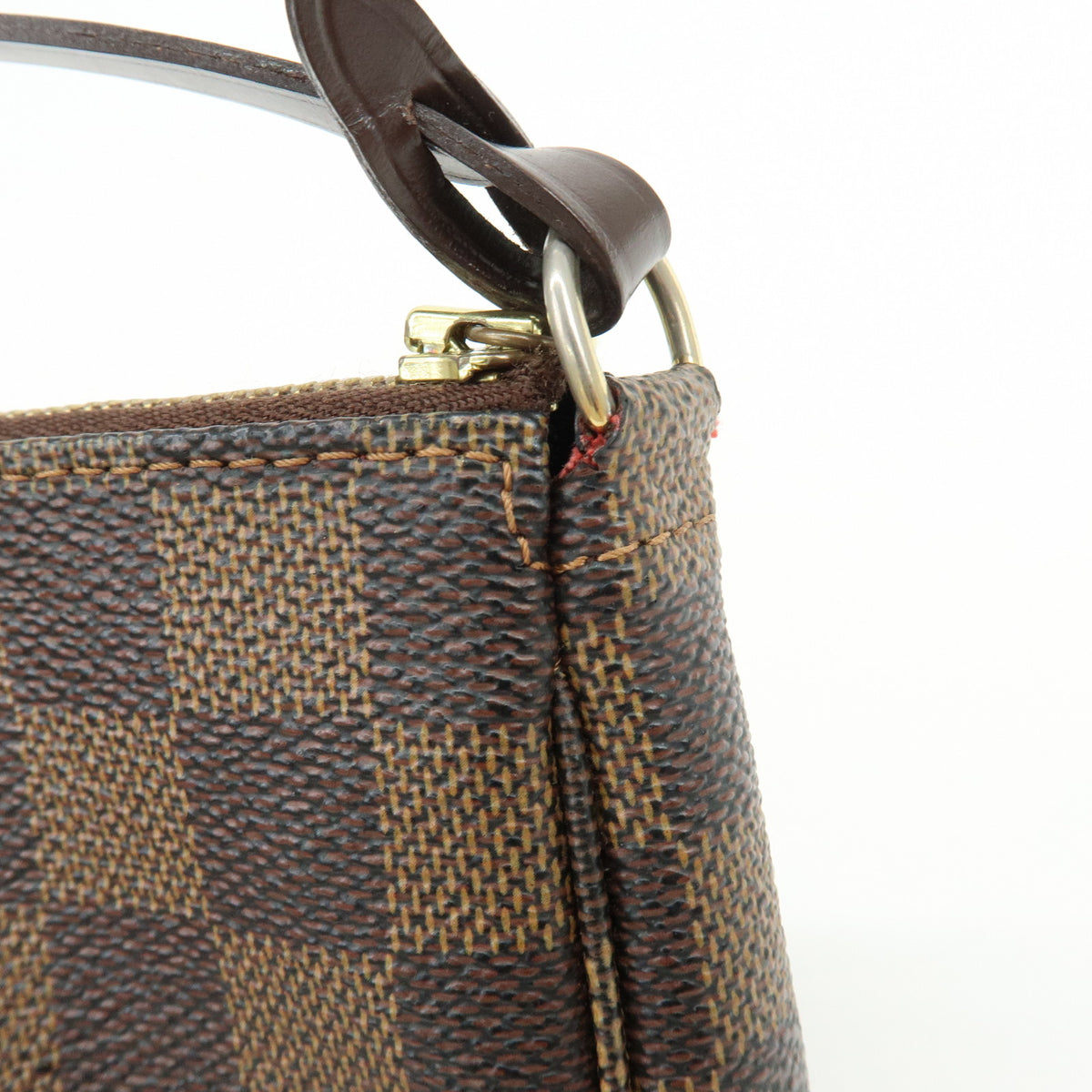 Louis Vuitton Damier Ebene Pochette Accessoires Hand Bag Brown N51985