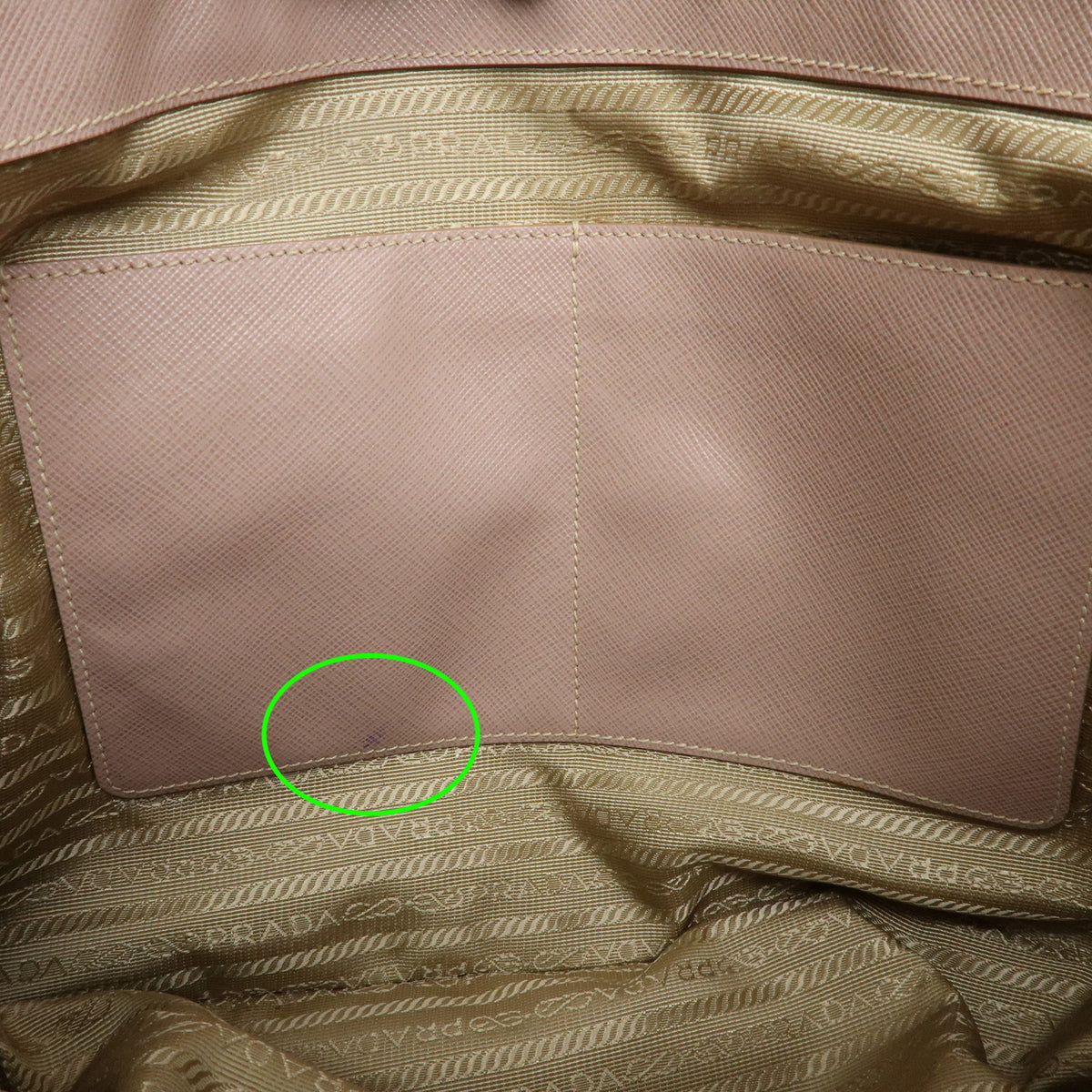 PRADA Triagnle Logo Galleria Saffiano Leather 2WAY Hand Bag Pink BN2274