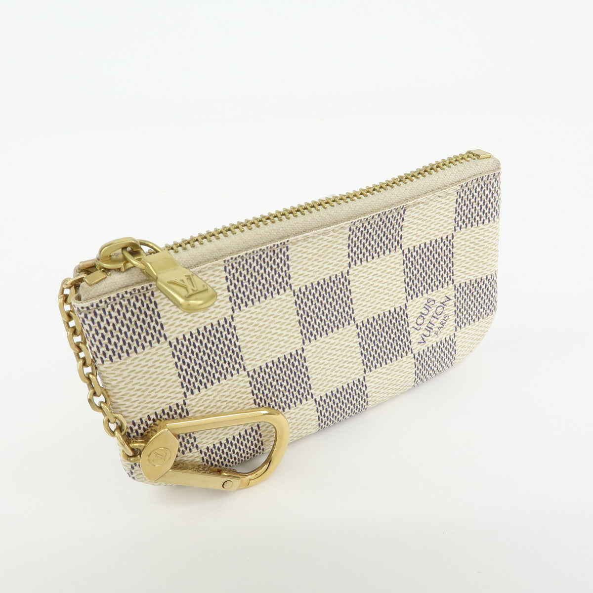 Louis Vuitton Damier Azur Pochette Cles Coin Case Key Case N62659