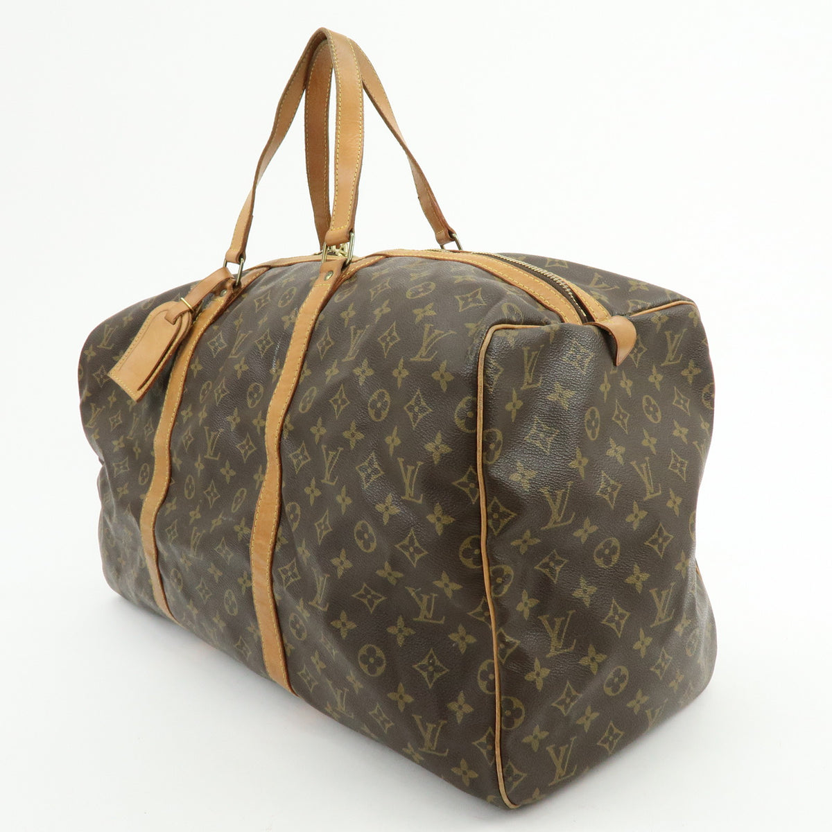 Louis Vuitton Monogram Sac Souple 55 Boston Bag Brown M41622
