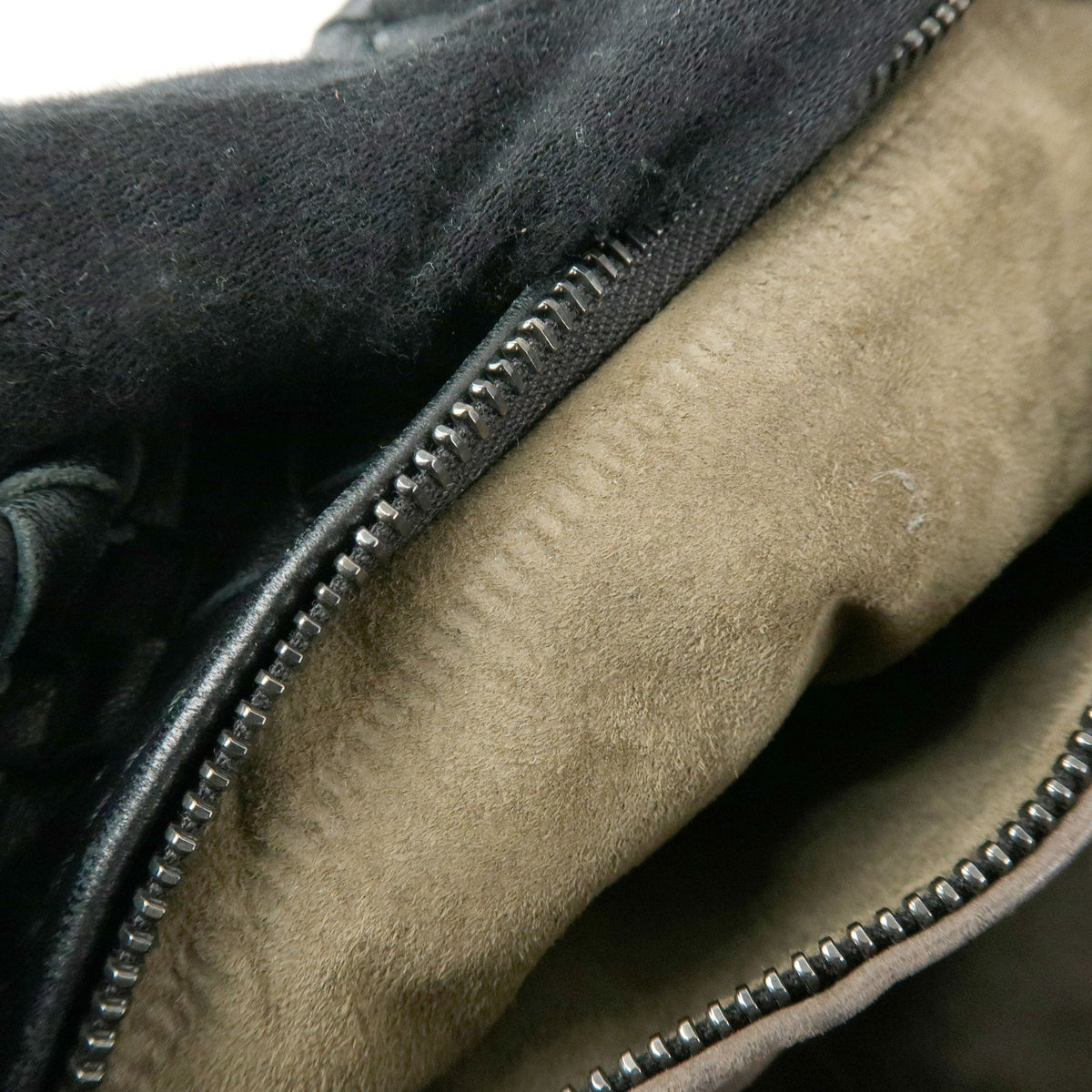 BOTTEGA VENETA Intrecciato Leather Bucket Bag Hand Bag Black 255690