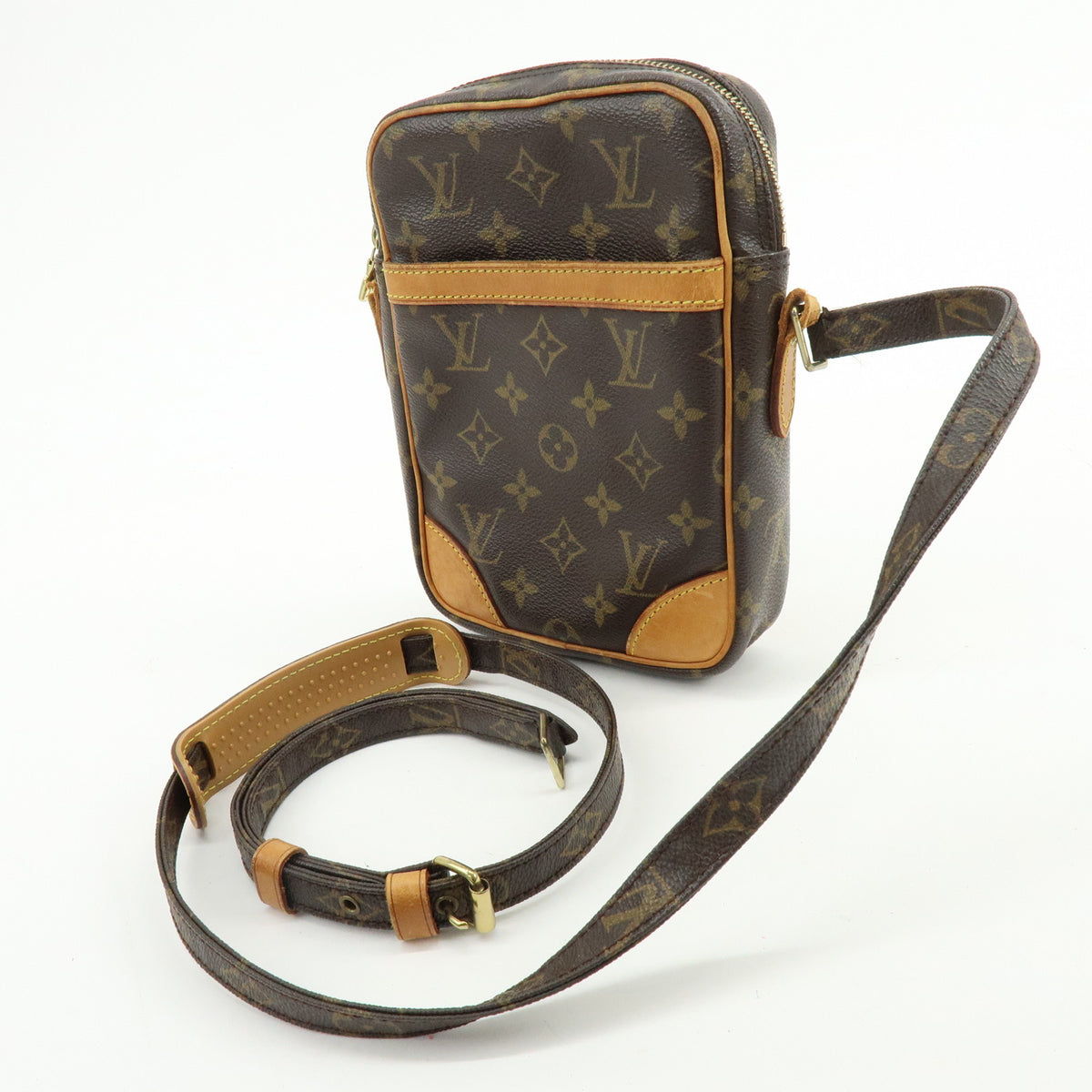 Louis Vuitton Monogram Danube Shoulder Bag Crossbody Bag Brown M45266