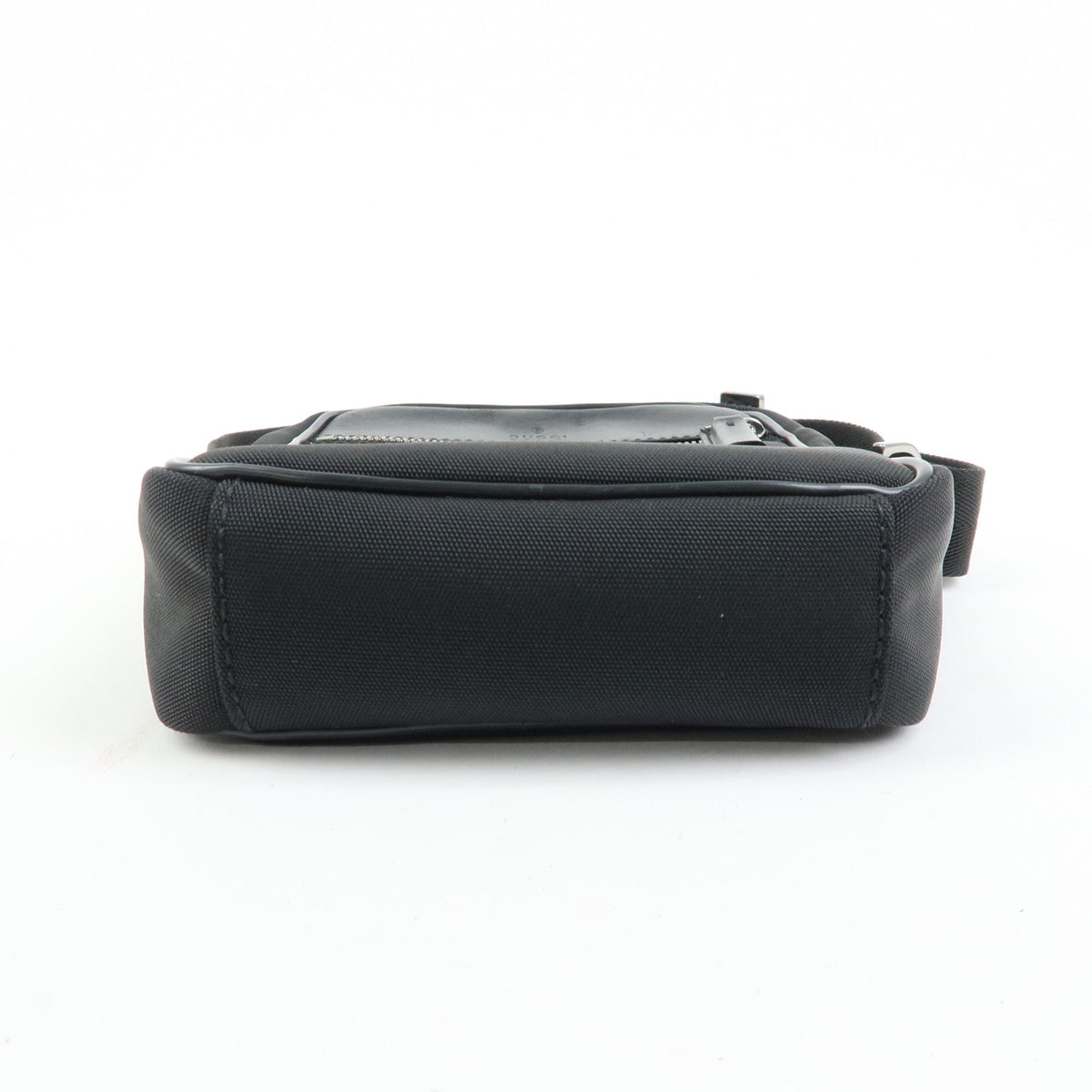 GUCCI Logo Canvas Leather Shoulder Bag Crossbody Bag Black 101680