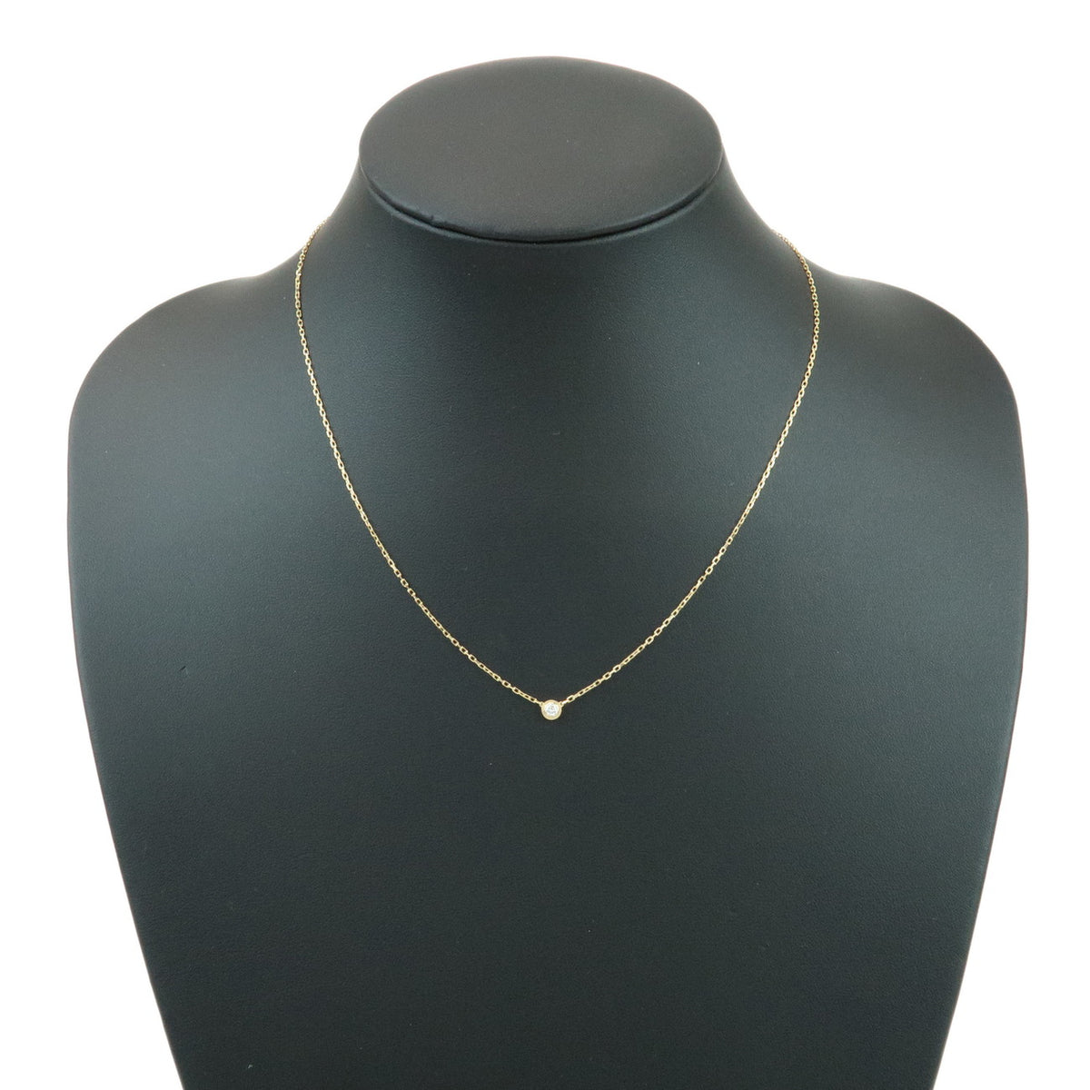 Cartier D'amour 1P Diamond Necklace SM 0.09ct K18 750YG Yellow Gold