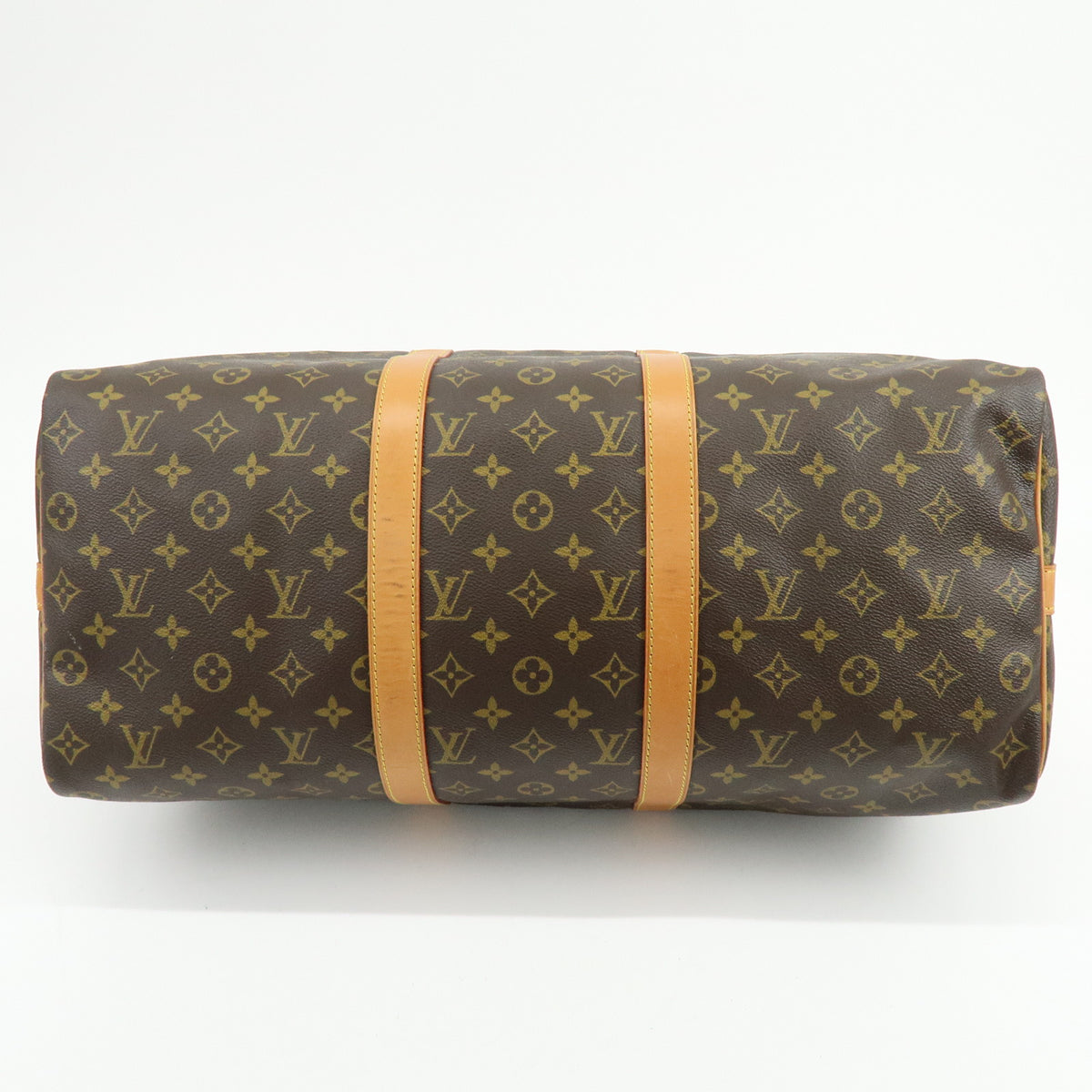 Louis Vuitton Monogram Keep All Bandouliere 50 Boston Bag Brown M41416