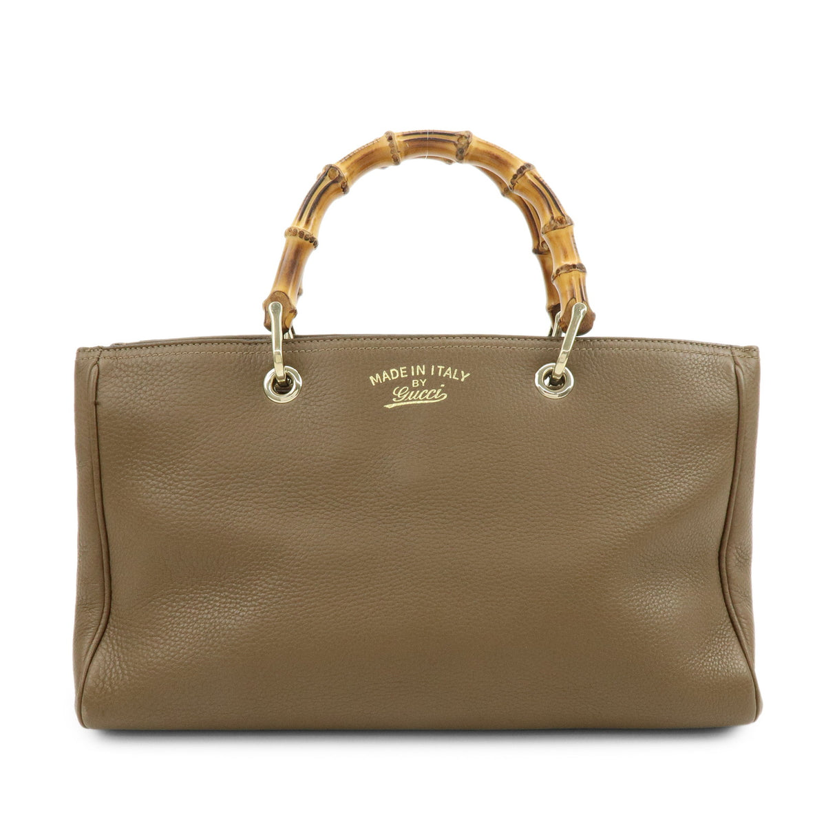 GUCCI Bamboo Shopper Medium Leather 2Way Bag Shoulder Bag 323660