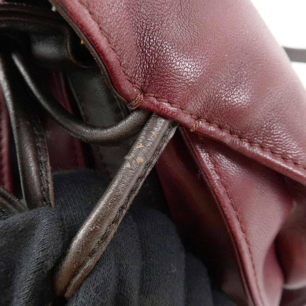 LOEWE Anagram Nappa Leather Shoulder Bag Crossbody Bag Purple