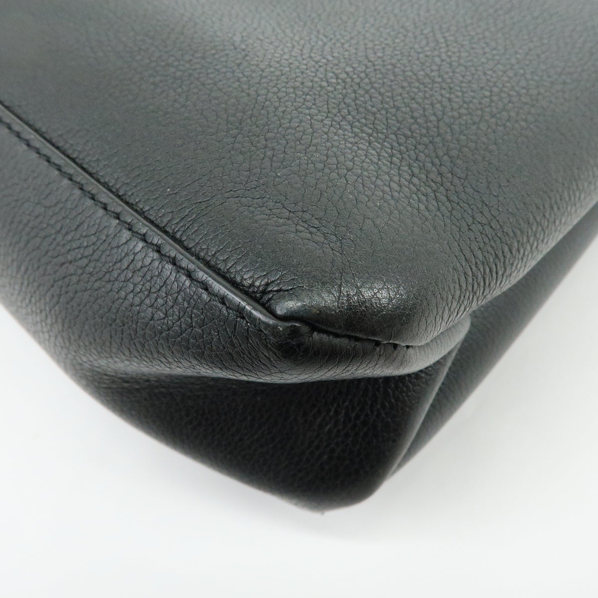 Louis Vuitton My Lockme Satchel Grained Calf Skin Hand Bag Noir M54849