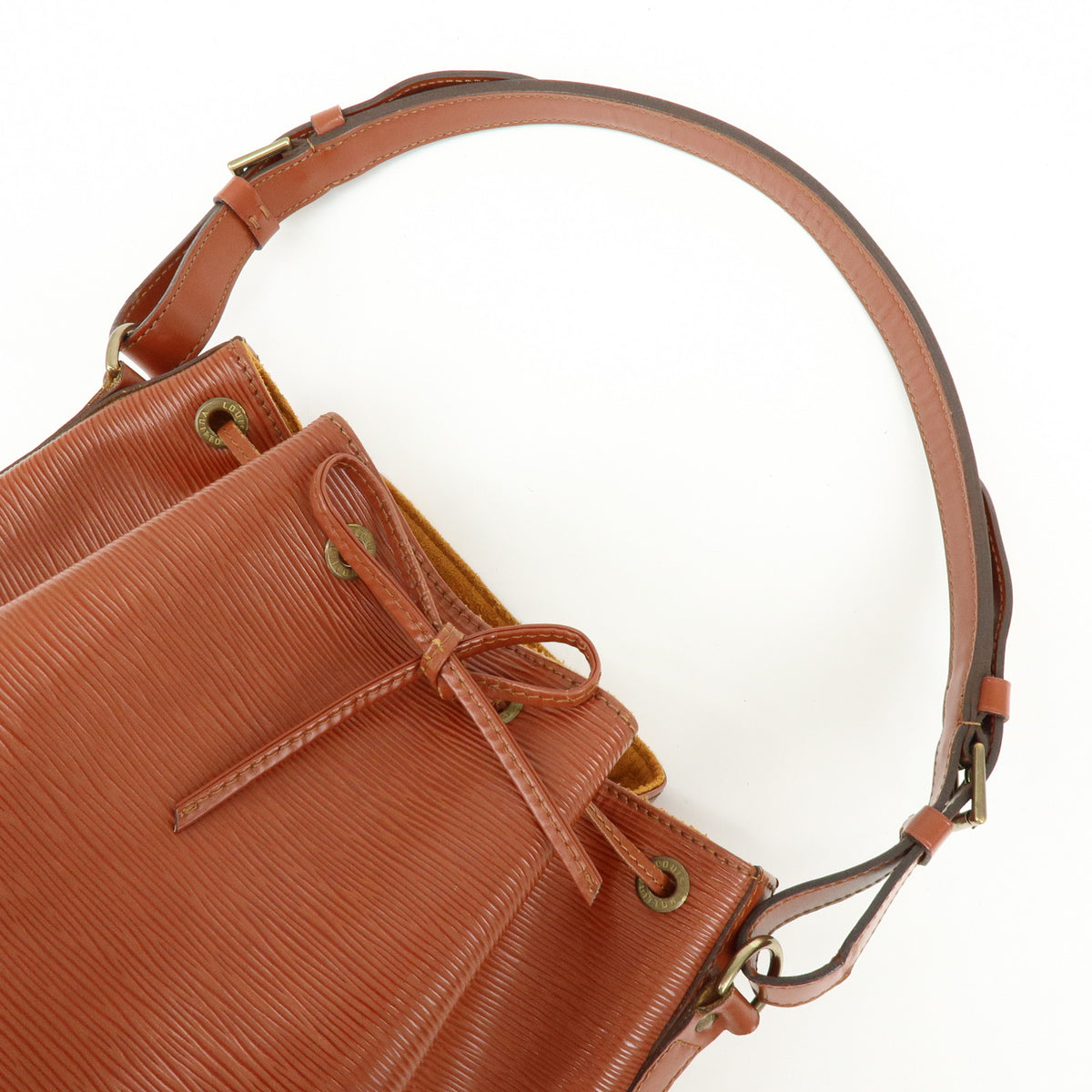 Louis Vuitton Epi Petit Noe Shoulder Bag Kenya Brown M44103