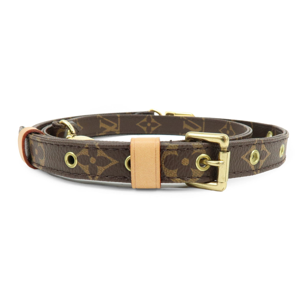 Louis Vuitton Monogram Adjustable Shoulder Strap Brown 120cm J52315
