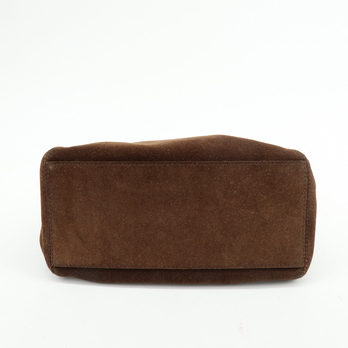 CHANEL COCO Mark Suede Tote Bag Shoulder Bag Brown