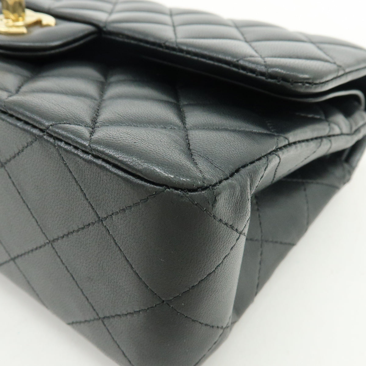 CHANEL Matelasse 23 Lambskin Double Flap Chain Shoulder Bag  A01113