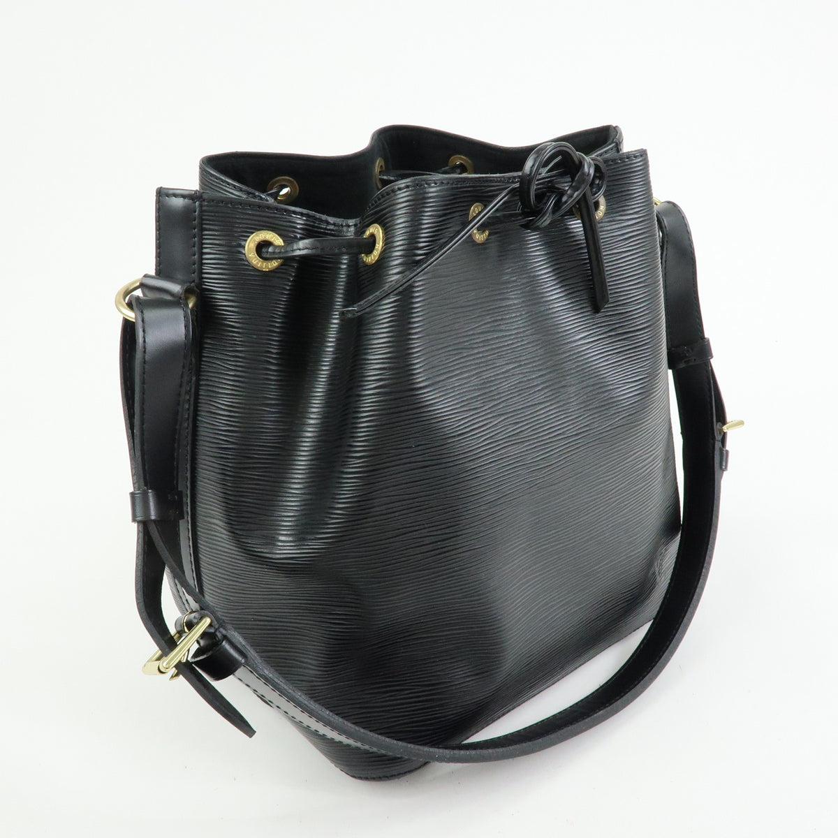 Louis Vuitton Epi Petit Noe Leather Shoulder Bag Noir Black M59012