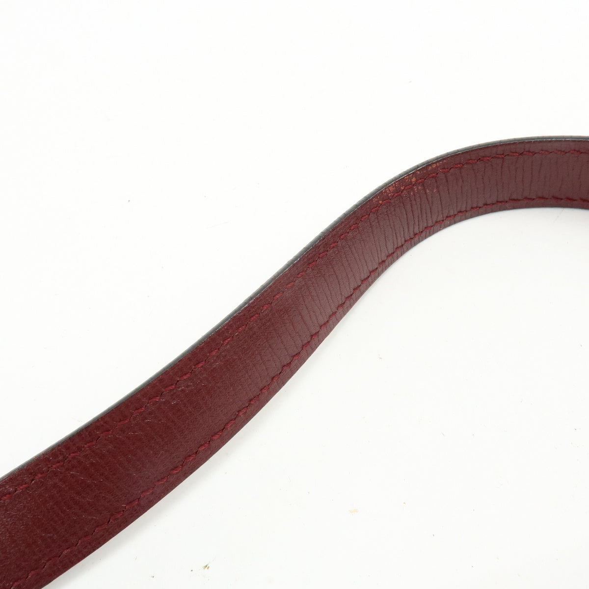 Cartier Must de Cartier Leather Drawstring Shoulder Bag Bordeaux