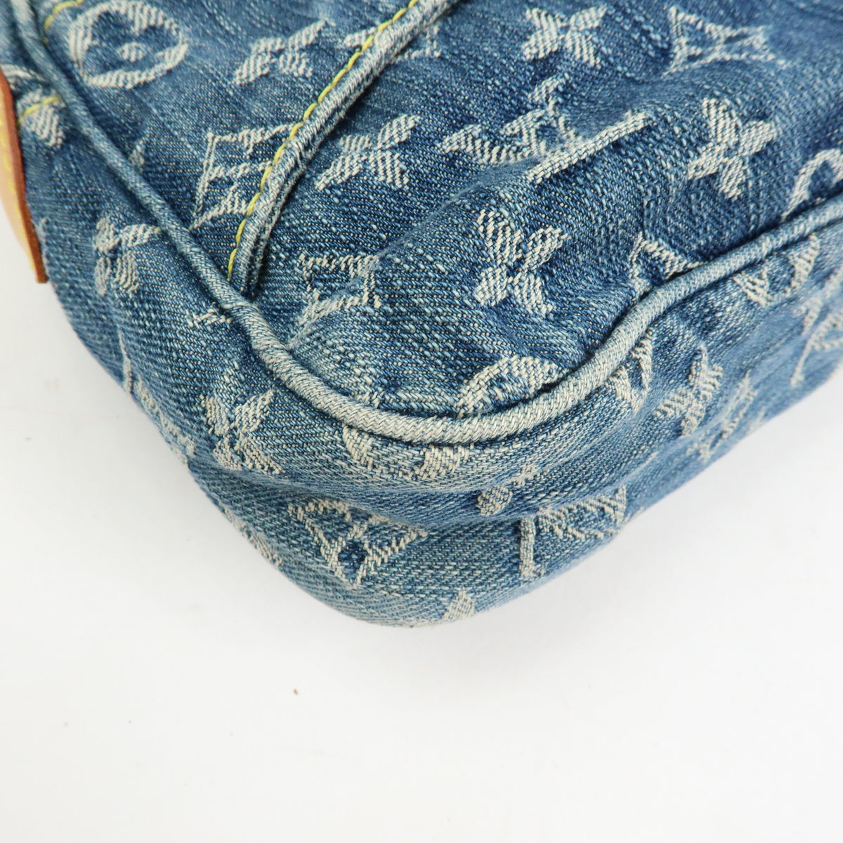 Louis Vuitton Monogram Denim Bum Bag Waist Bag Blue M95347