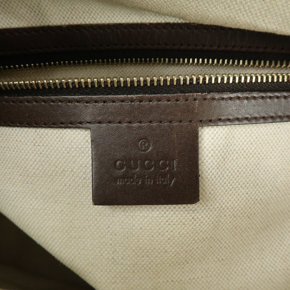 GUCCI Sherry GG Canvas Leather 2Way Bag Boston Bag Hand Bag 269876