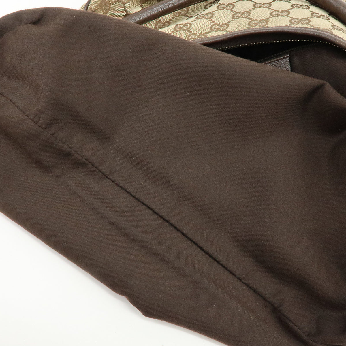 GUCCI Abbey GG Canvas Leather Shoulder Bag Hand Bag Beige Brown 130737