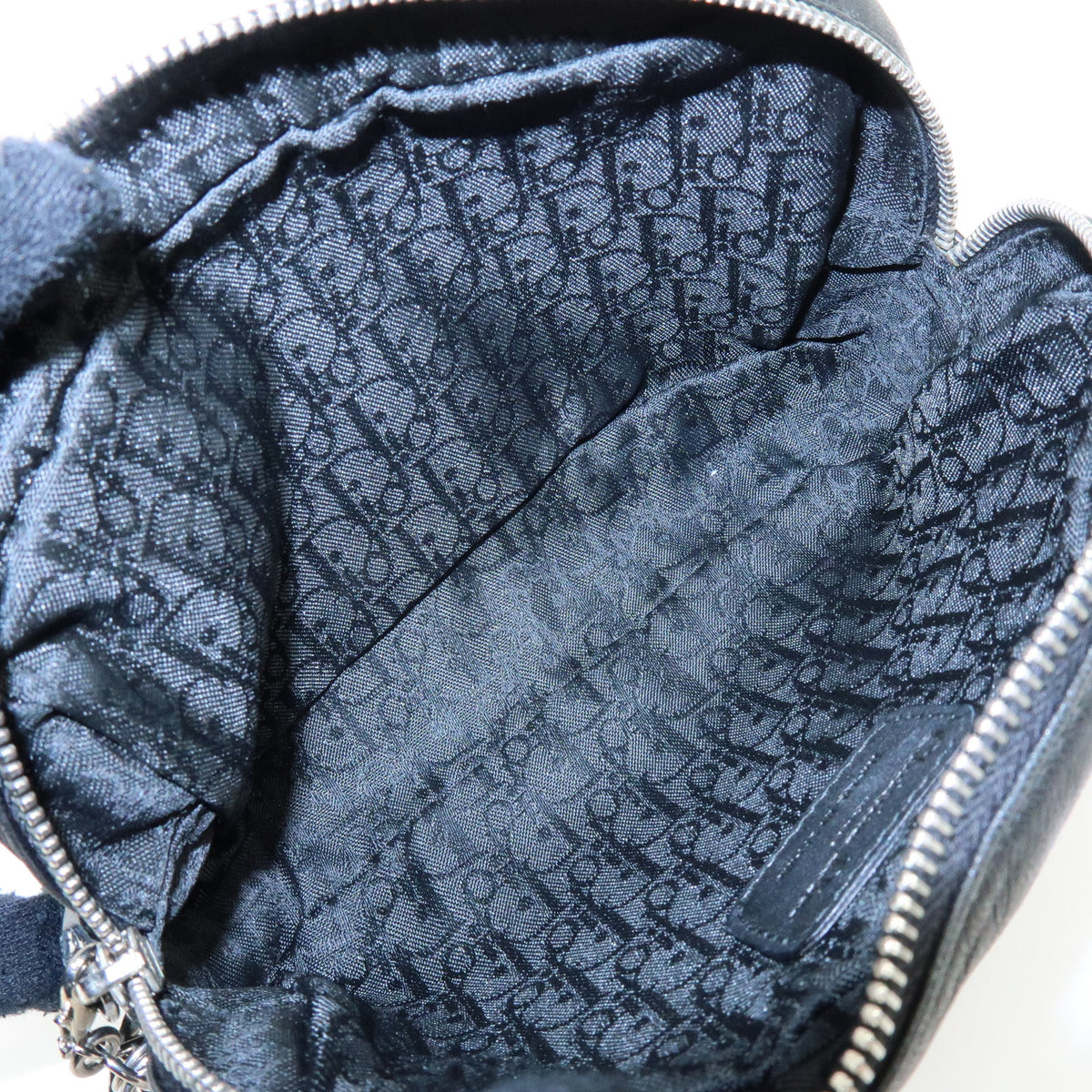 Christian Dior Lady Dior Cannage Accessory Pouch Makeup Bag Black