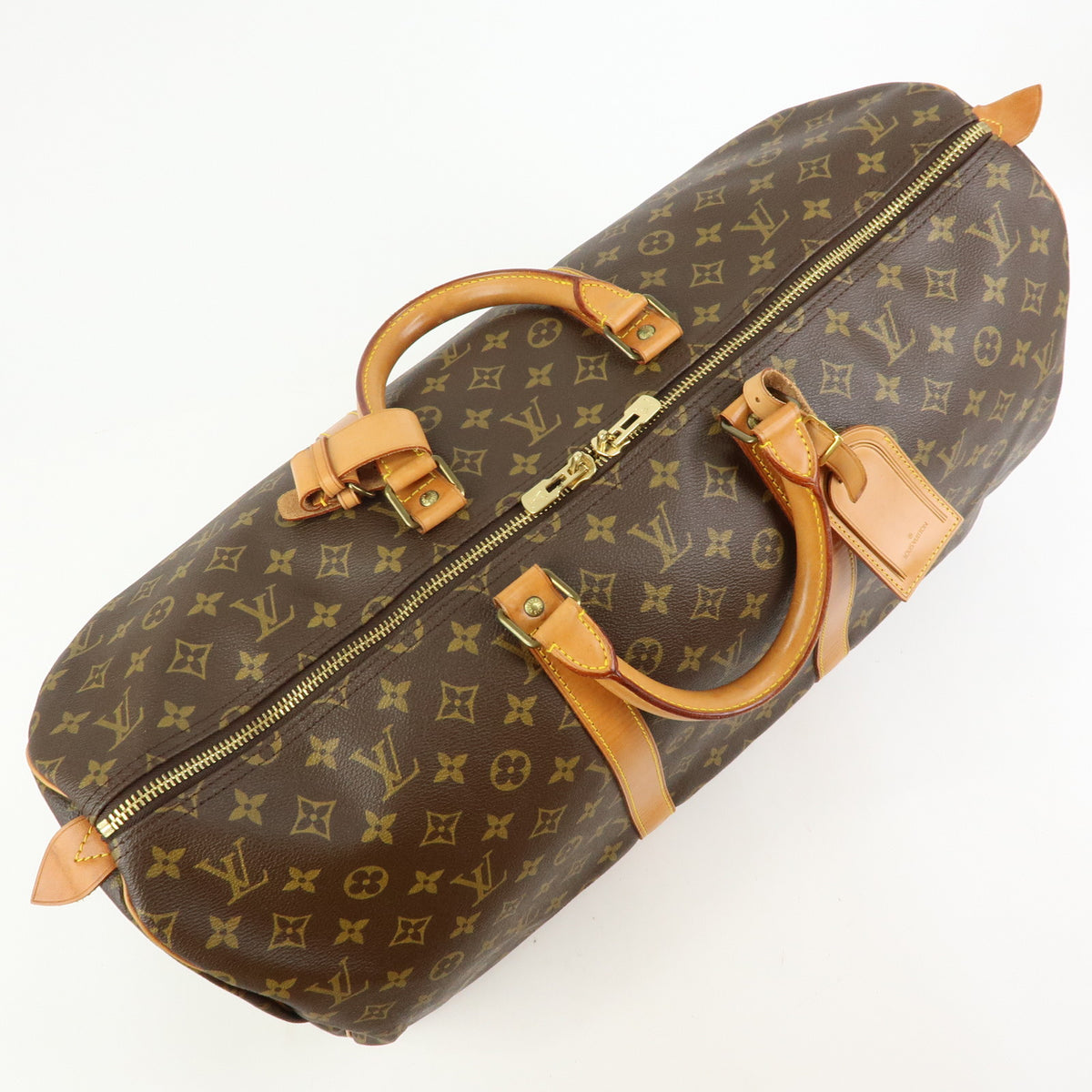 Louis Vuitton Monogram Keep All 55 Boston Bag Brown M41424