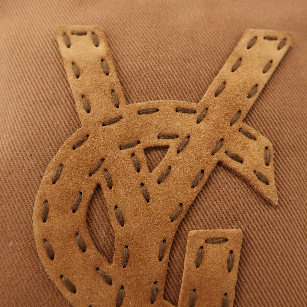 SAINT LAURENT PARIS Kahara Cassandra Canvas Leather Shoulder Bag