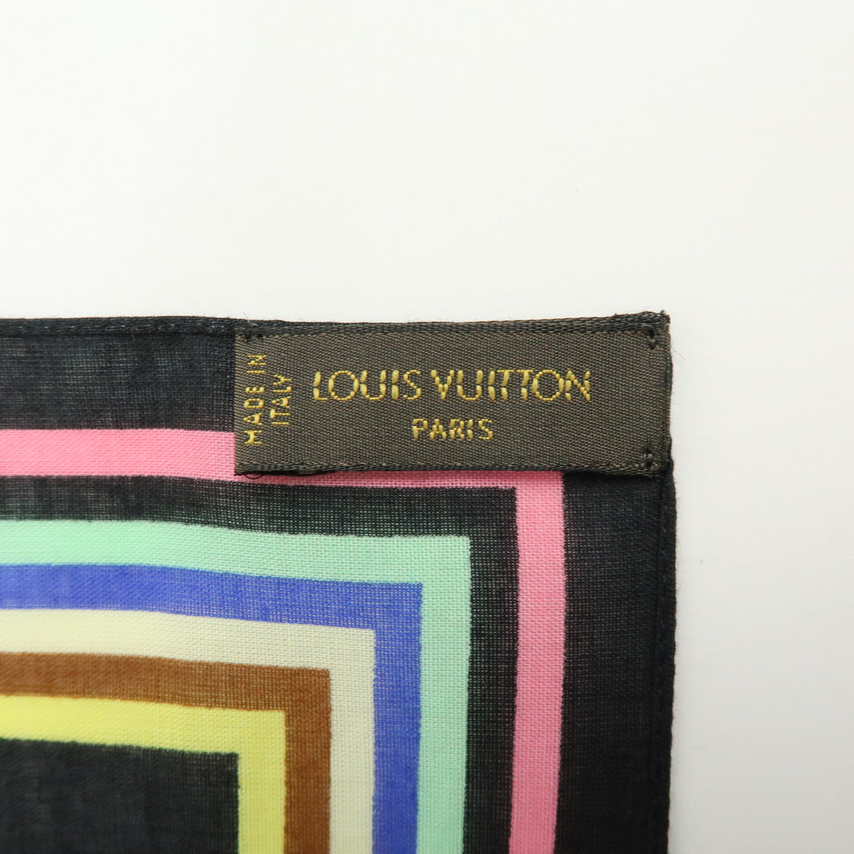 Louis Vuitton Monogram Multicolor Cotton 100% Scarf Handkerchief