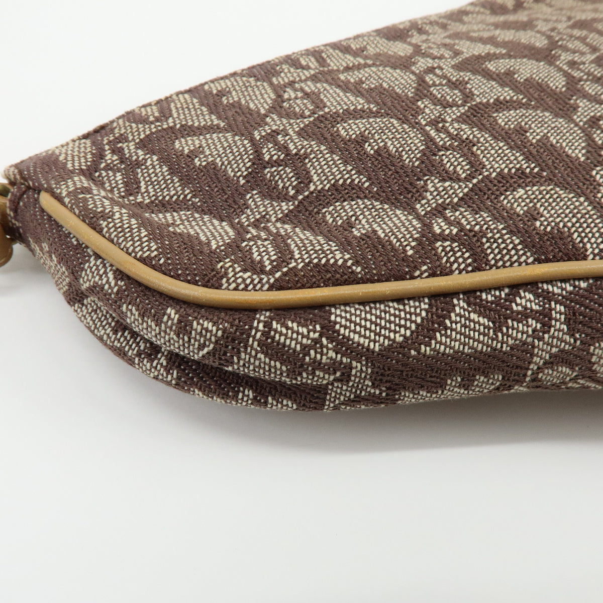 Christian Dior Saddle Pouch Trotter Jacquard Canvas Shoulder Bag