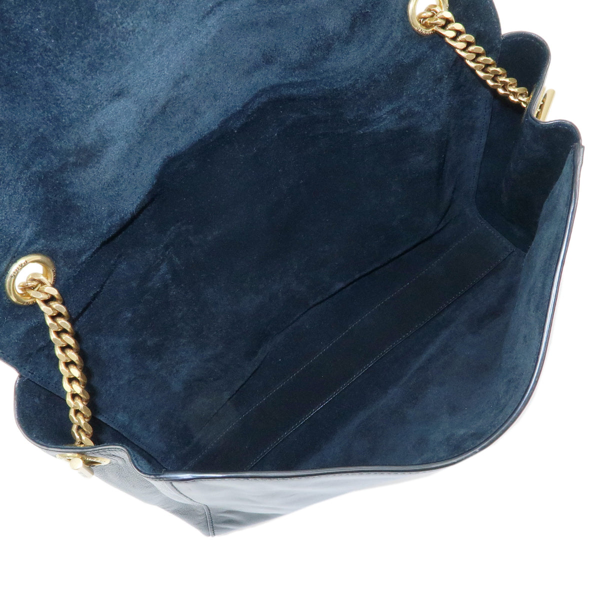 SAINT LAURENT PARIS Cassandra Kate Leather Chain Shoulder Bag Black
