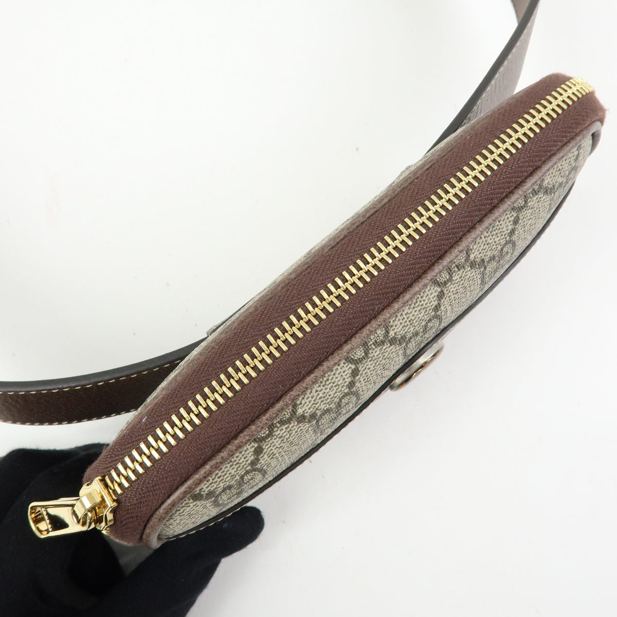 GUCCI Sherry Ophidia Double G GG Supreme Leather Waist Bag Pouch 519308