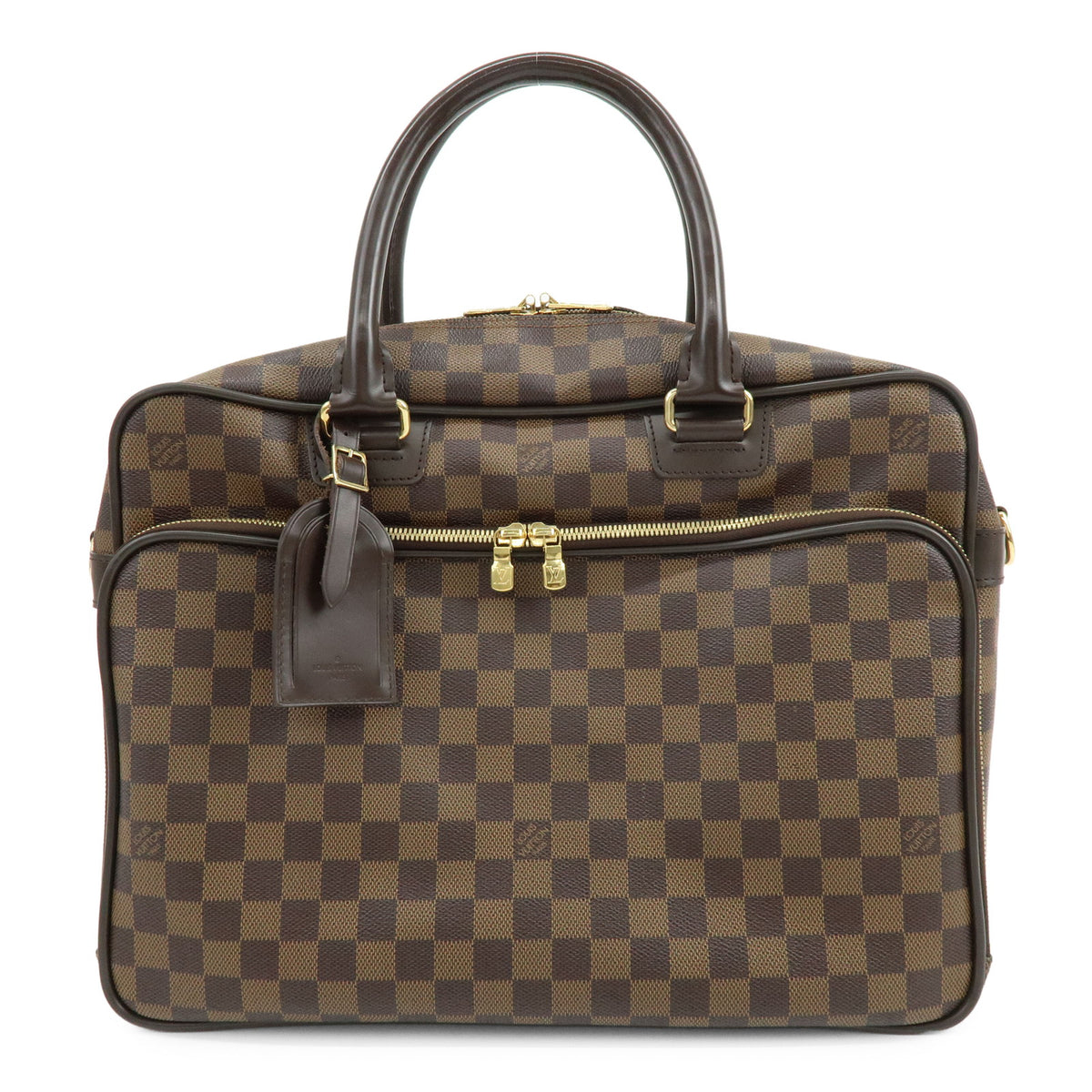 Louis Vuitton Damier Ebene Icare Hand Bag Business Bag Brown N23252