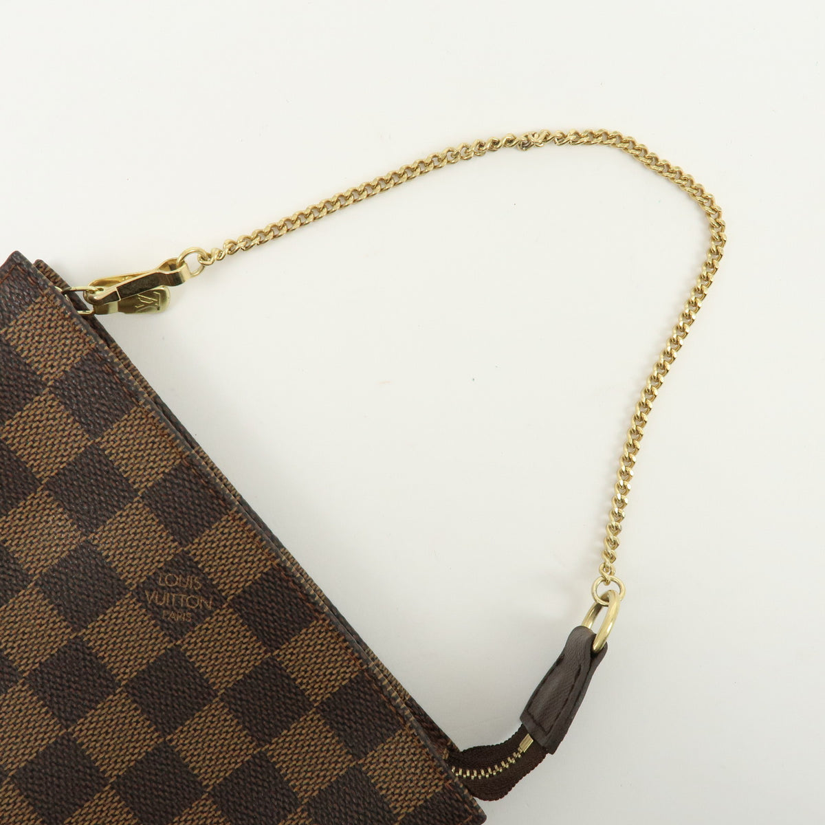 Louis Vuitton Damier Ebene Pouch for Marais Bag Brown