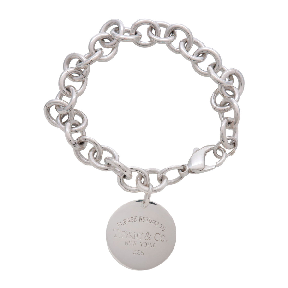 Tiffany & Co Return to Tiffany Round Tag Bracelet SV925 Silver